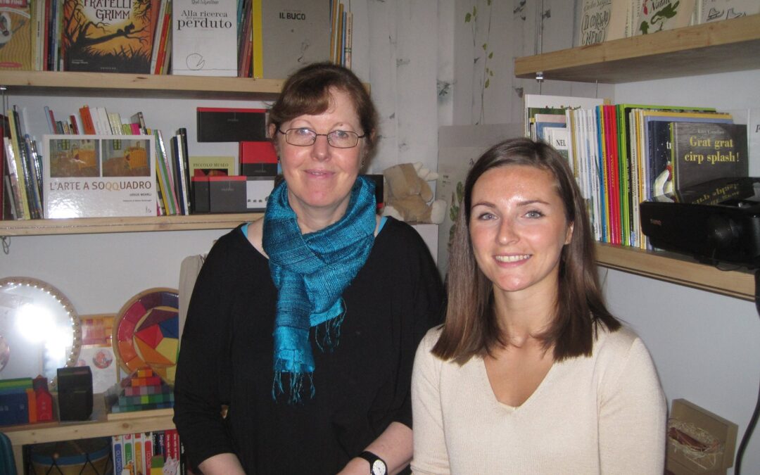 Italian-English consecutive interpreting at a book event: Radice Labirinto bookshop with Linda Newbery